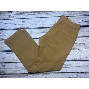 Spier & Mackay Contemporary Pants Mens 35X32 Linen Blend‎ Flat Front Ochre